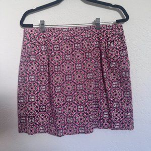 J Crew Straight Mini Skirt with Pockets (Pink, Size 8)